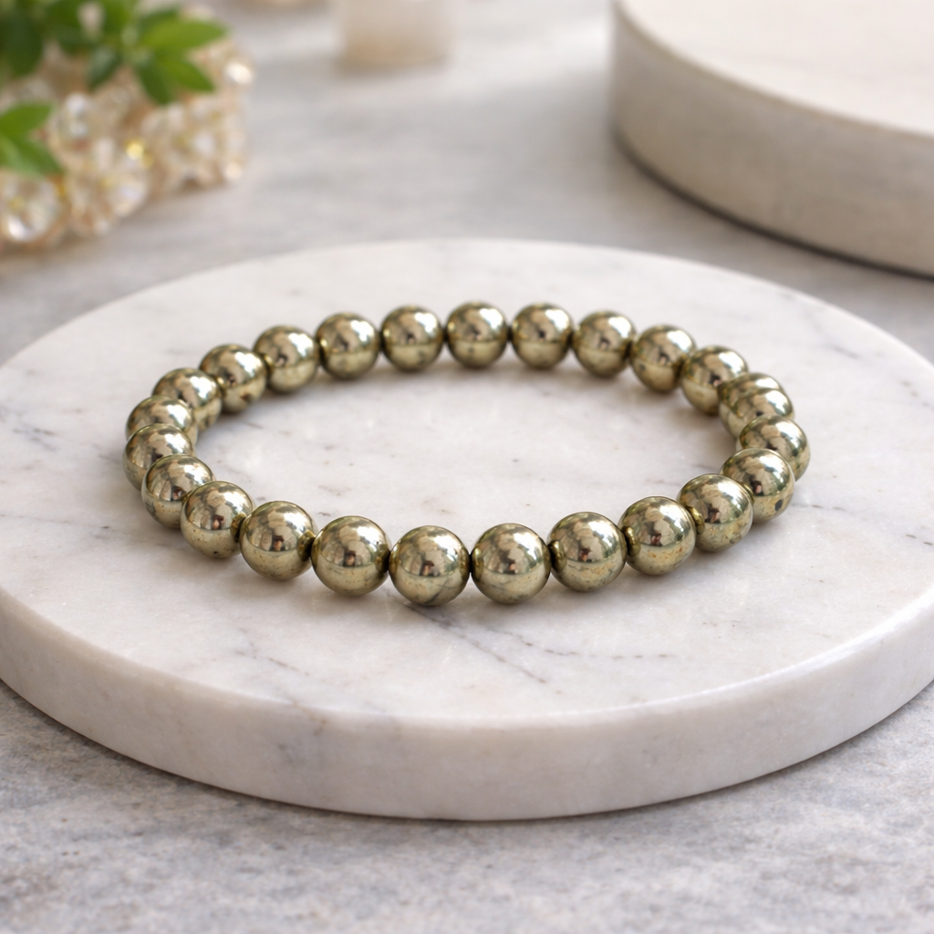Pyrite Wealth Bracelet - Prosperity & Protection Crystal