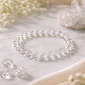 Pure Clear Quartz Energy Bracelet - Clarity & Manifestation Crystal (8mm)