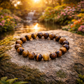 Golden Strength Tiger Eye Bracelet – Confidence & Protection Energy (8mm)