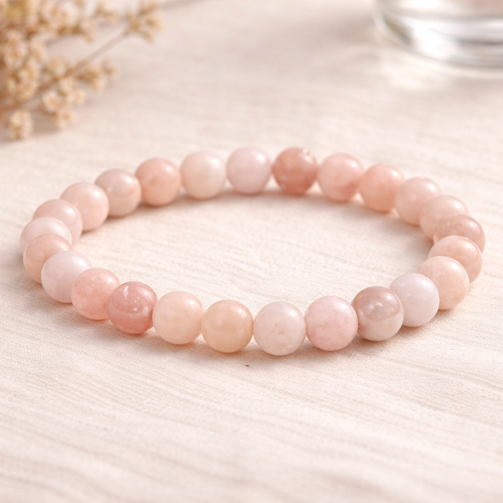 Pink Opal Bracelet ( Calmness , Love &  Emotional Balance )