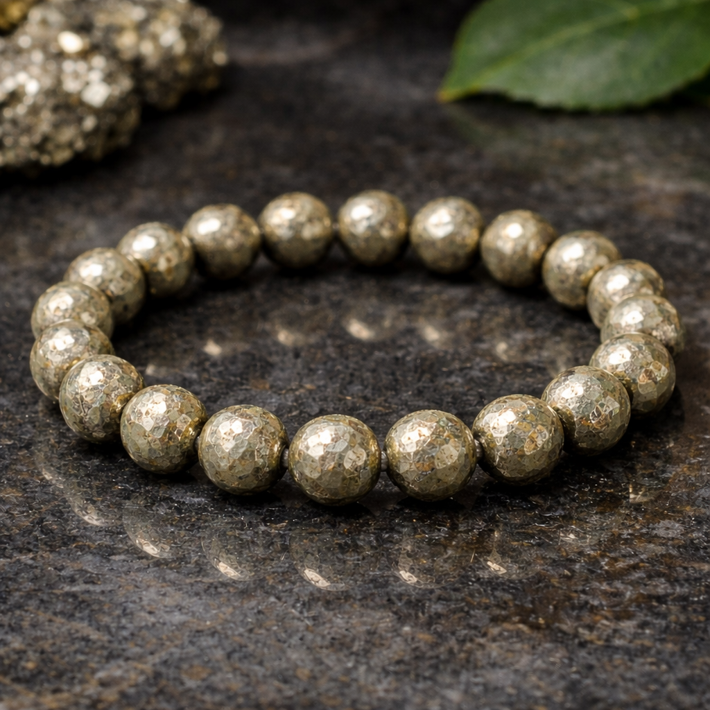 Pyrite Wealth Bracelet - Prosperity & Protection Crystal