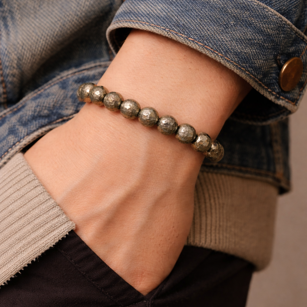 Pyrite Wealth Bracelet - Prosperity & Protection Crystal