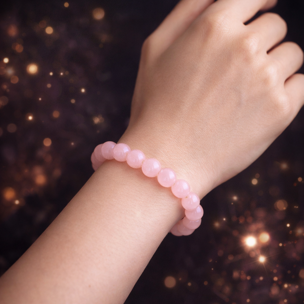 Rose Quartz Healing Bracelet ( Love & Positivity )